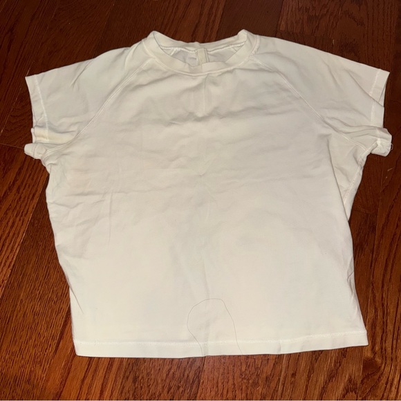 Skims Vintage CROPPED RAGLAN T-SHIRT White - Picture 3 of 4